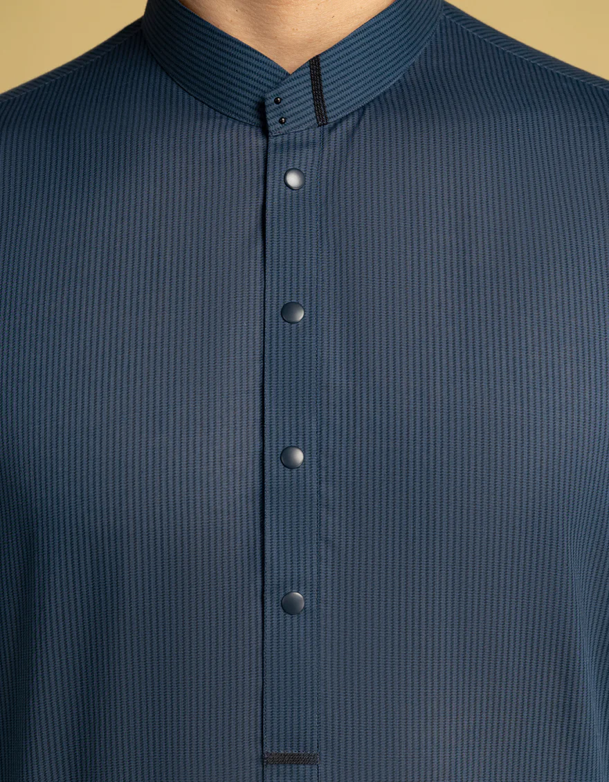 BLUE CVC KURTA | JJK-S-33352/S25/JJ8951-CL - Image 4