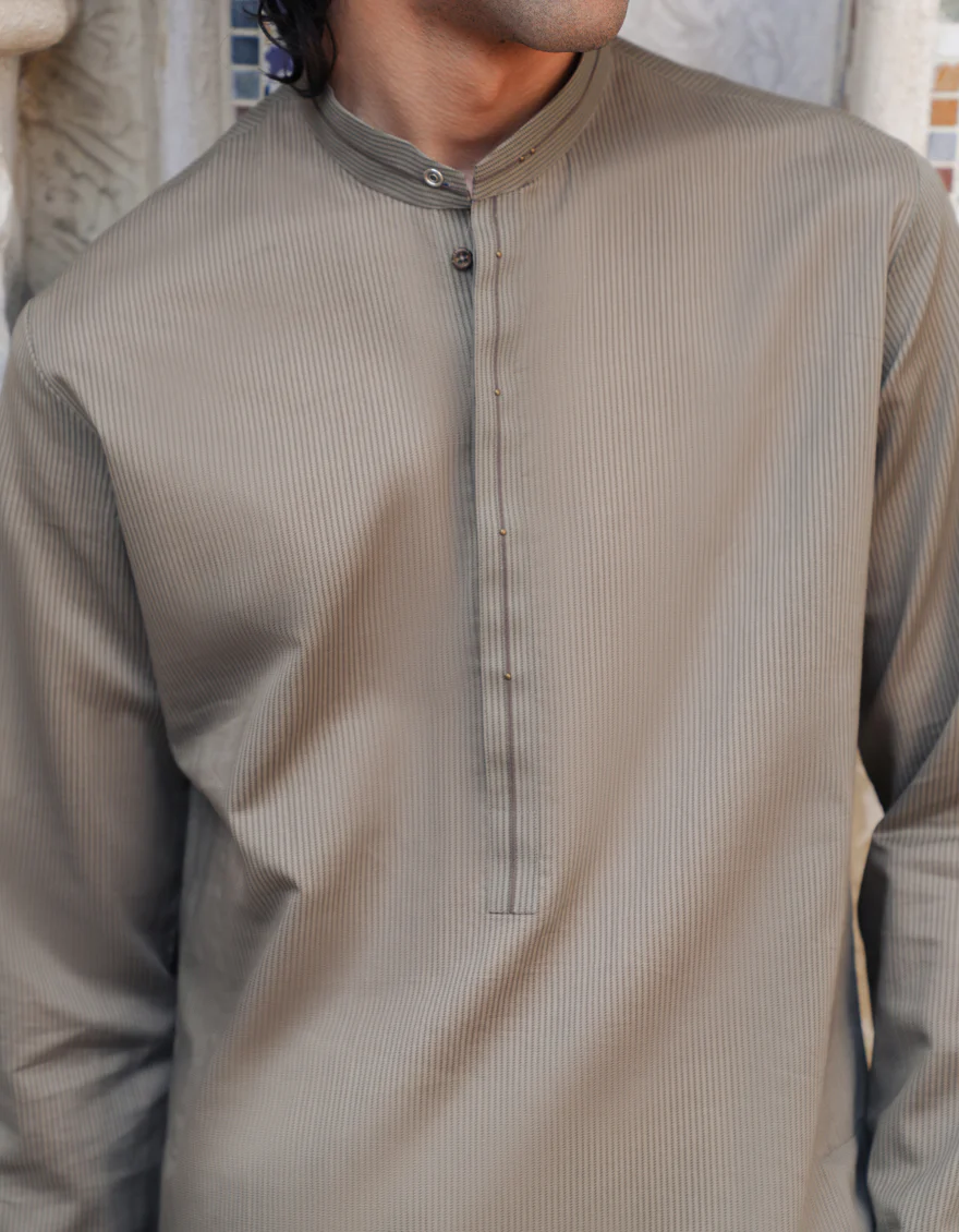 BROWN CVC KURTA | JJK-S-33353/S25/JJ89 - Image 3