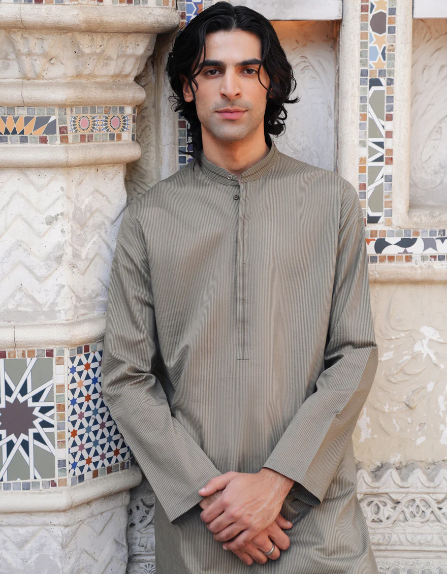BROWN CVC KURTA | JJK-S-33353/S25/JJ8951-CL - Image 2