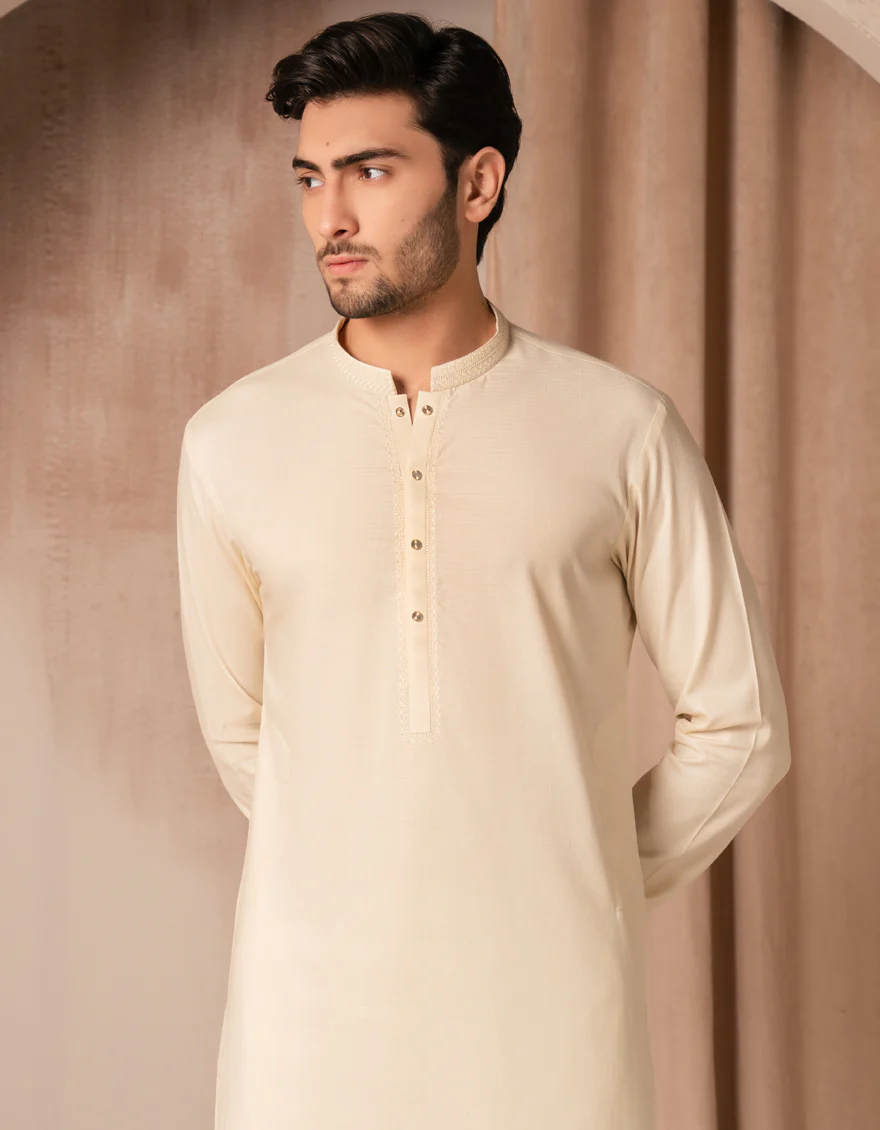 FAWN COTTON KURTA | JJK-S-33416/S25/JJ9834-SF - Image 2