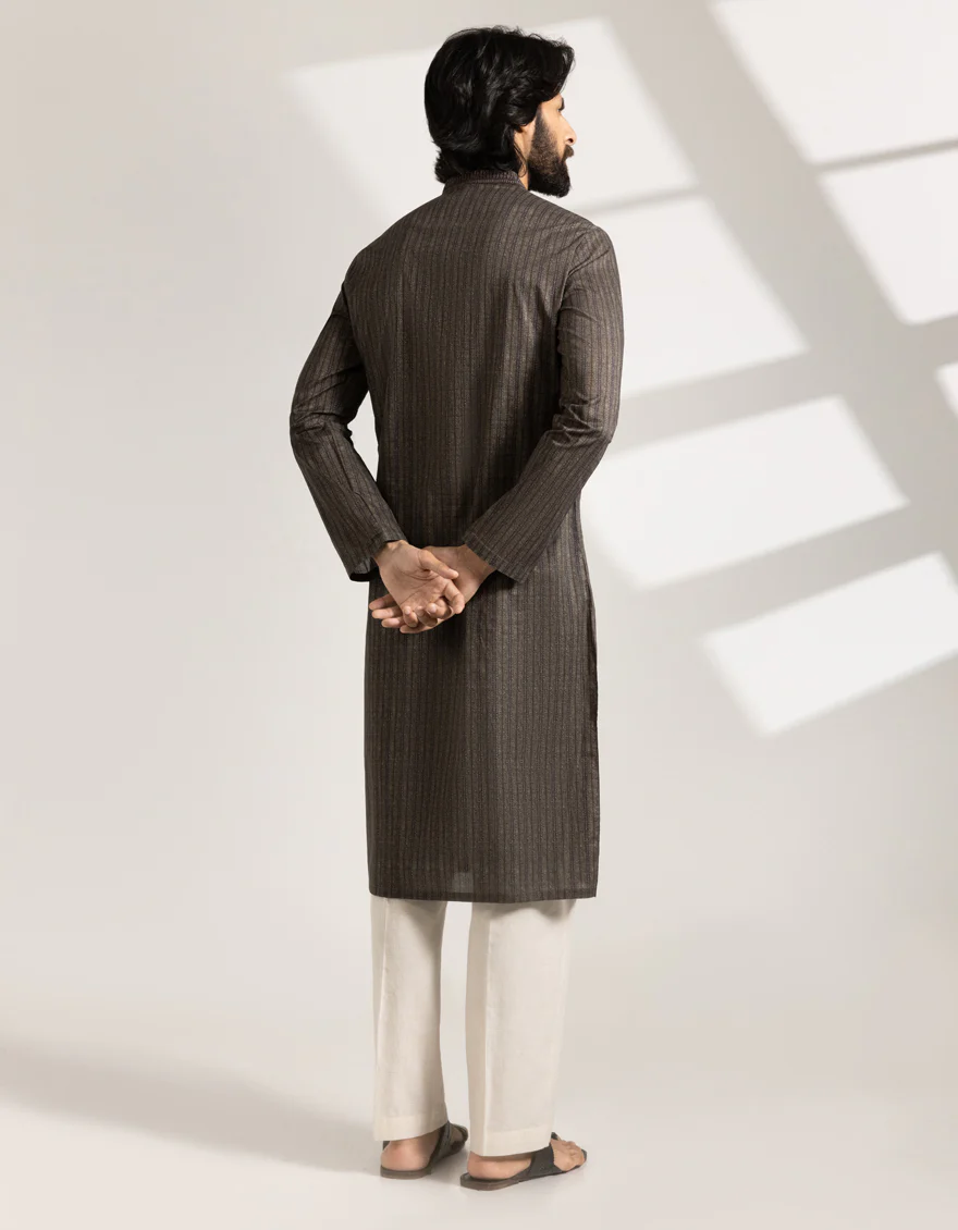 GREEN COTTON KURTA | JJK-S-33491/S25/JJ9776-SF - Image 3