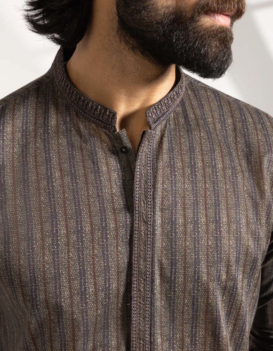GREEN COTTON KURTA | JJK-S-33491/S25/JJ9776-SF - Image 4