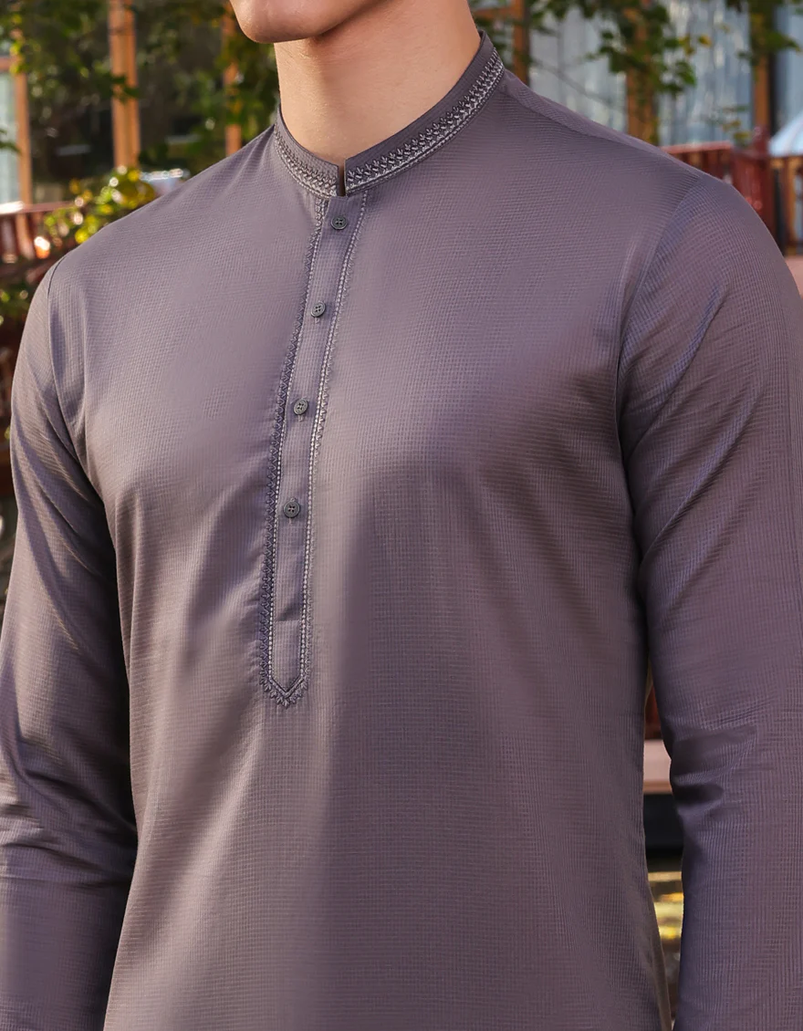 GREY CVC KURTA | JJK-S-34582/S24/JJ8951-SF - Image 2