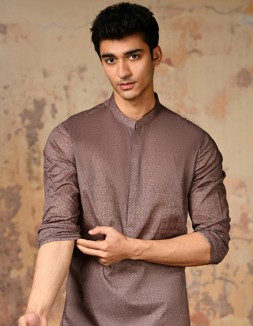PURPLE COTTON KURTA | JJK-S-34634/S24/JJ9212-SF - Image 2