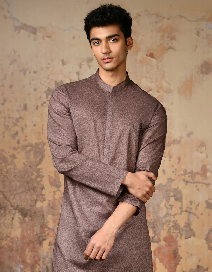 PURPLE COTTON KURTA | JJK-S-34634/S24/JJ9212-SF - Image 3