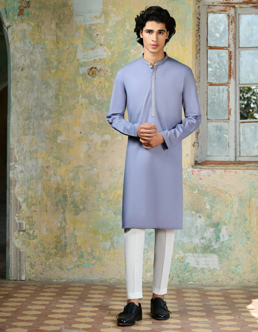 PURPLE COTTON KURTA | JJK-S-34701/S24/JJ9213-SF - Image 3