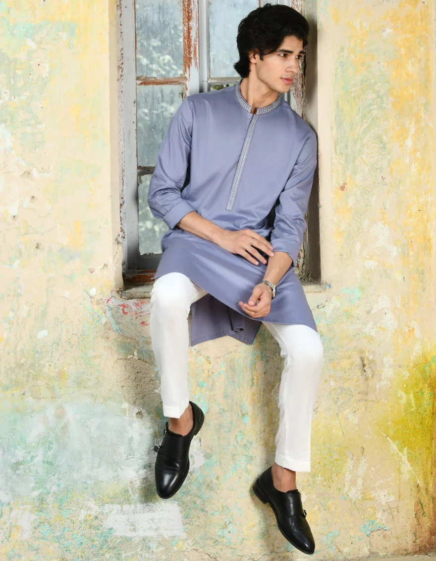 PURPLE COTTON KURTA | JJK-S-34701/S24/JJ9213-SF - Image 4