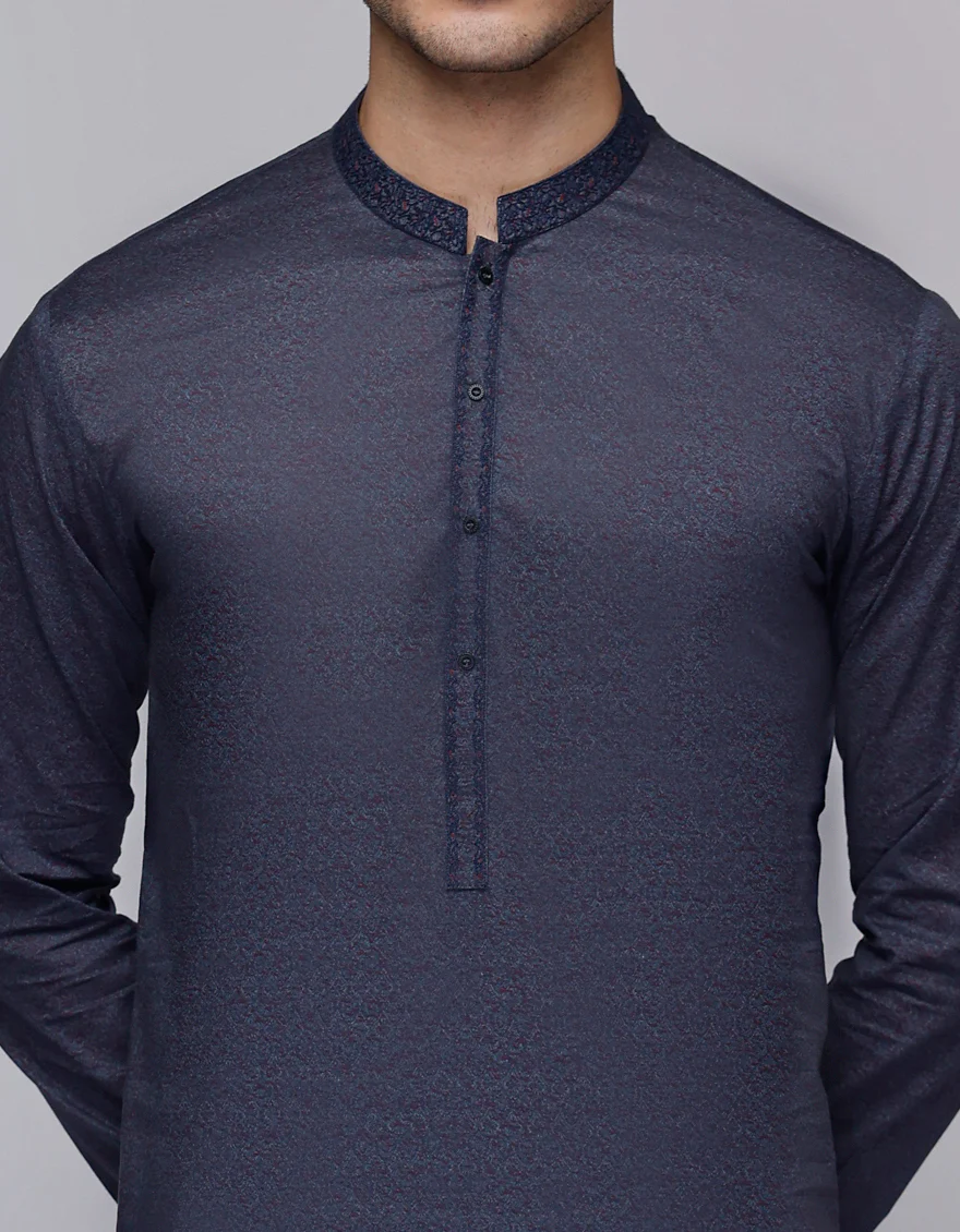 PURPLE COTTON KURTA | JJK-S-34780/S24/JJ9212-SF - Image 3
