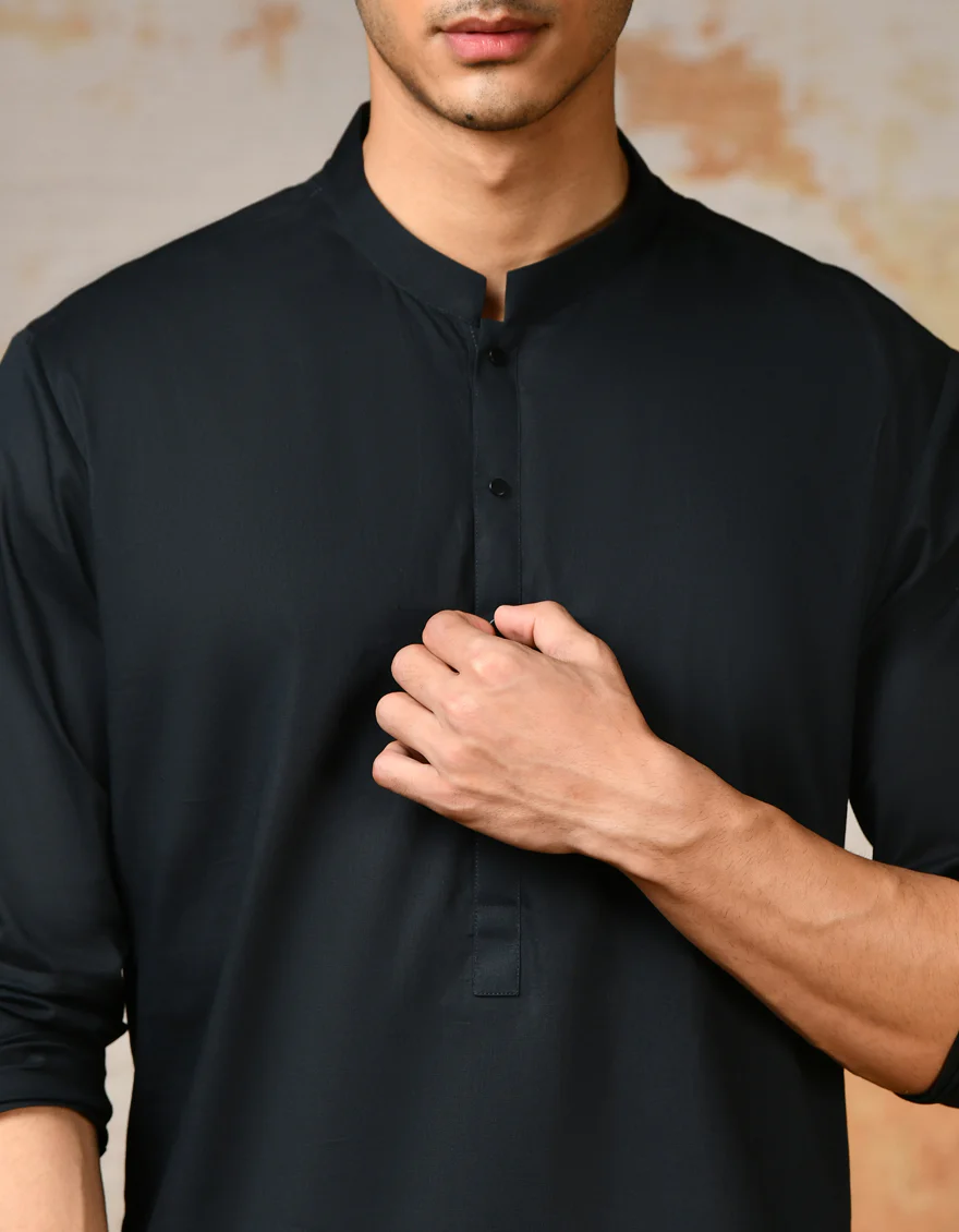 BLUE COTTON KURTA | JJK-S-47176/S24/JJ92 - Image 2