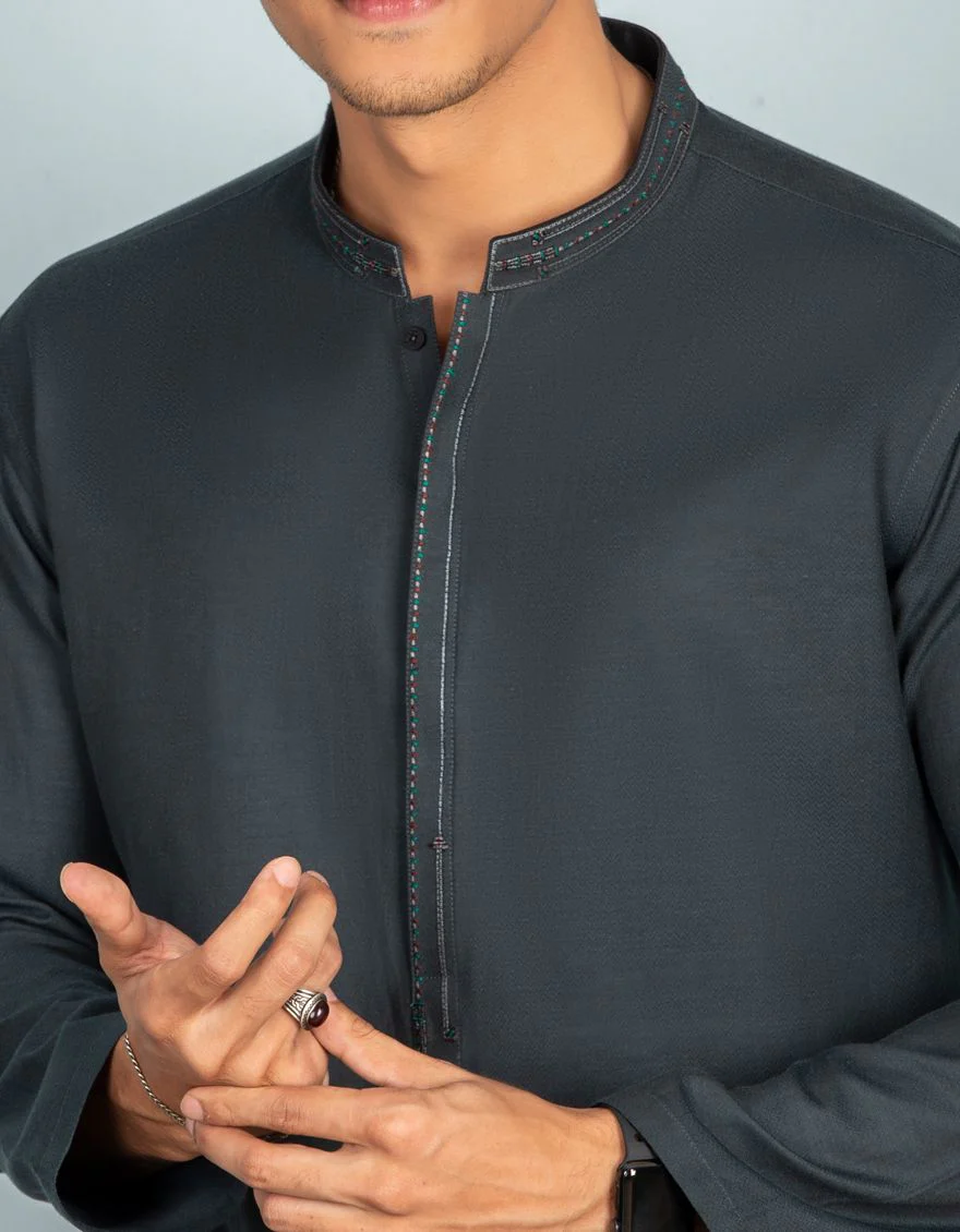 GREYISH GREEN KURTA | JJK-S-US-31114/S21/JJ6810-CL - Image 3