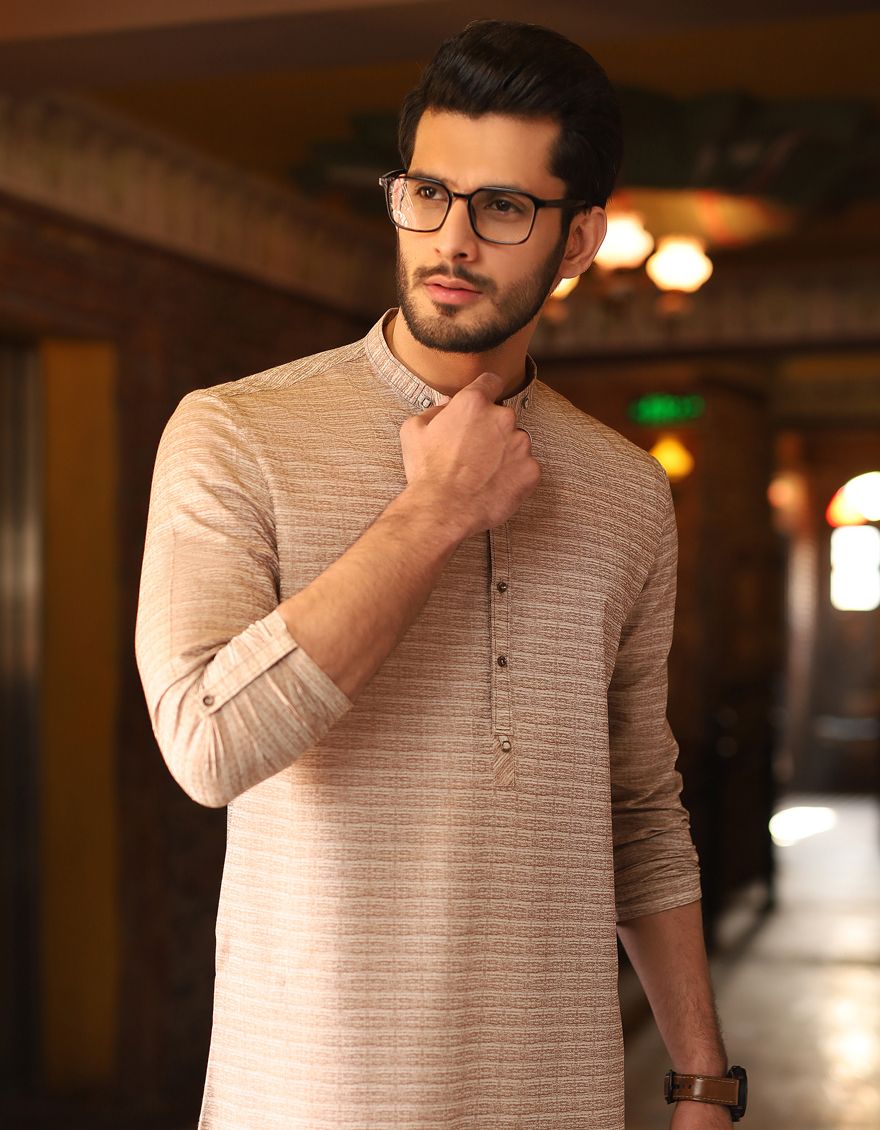 BROWN KURTA | JJK-S-US-31150/S21/JJ6841 - Image 2