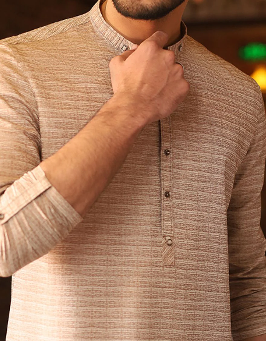 BROWN KURTA | JJK-S-US-31150/S21/JJ6841 - Image 3