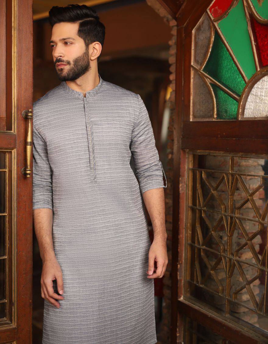 GREISH BLUE KURTA | JJK-S-US-31153/S21/JJ6841 - Image 2