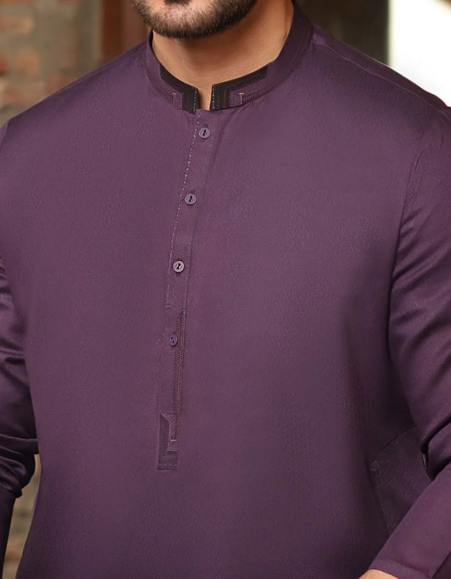 DEEP PURPLE KURTA | JJK-S-US-31155/S21/JJ7040 - Image 3