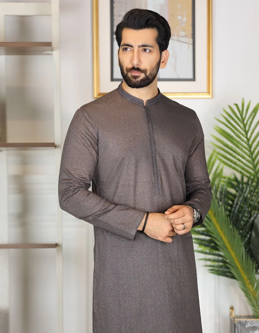 MUD BROWN KURTA | JJK-S-US-31173/S21/JJ7210-SF - Image 2