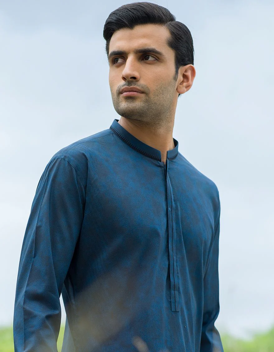 D BLUE KURTA | JJK-S-US-31182/S21/JJ7210-SF - Image 3