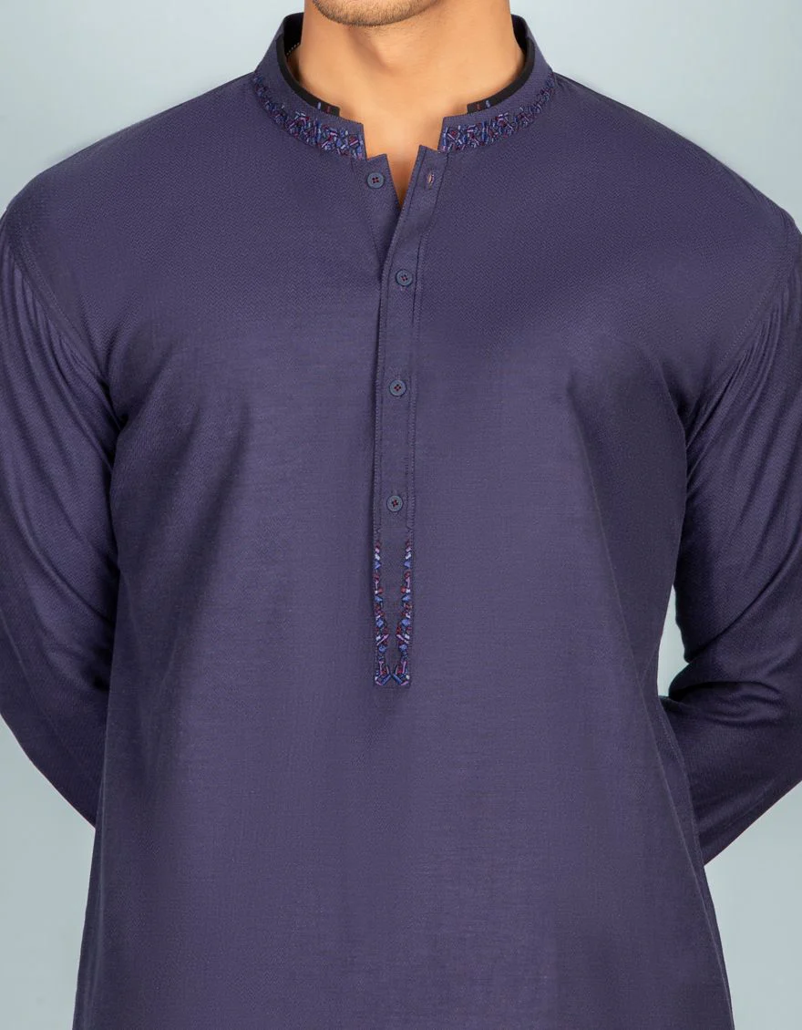 INDIGO KURTA | JJK-S-US-32446/S21/JJ6810-SF - Image 3