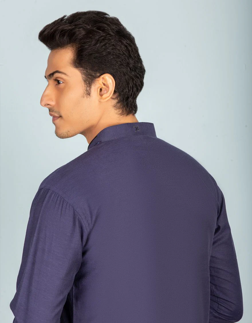 INDIGO KURTA | JJK-S-US-32446/S21/JJ6810-SF - Image 4