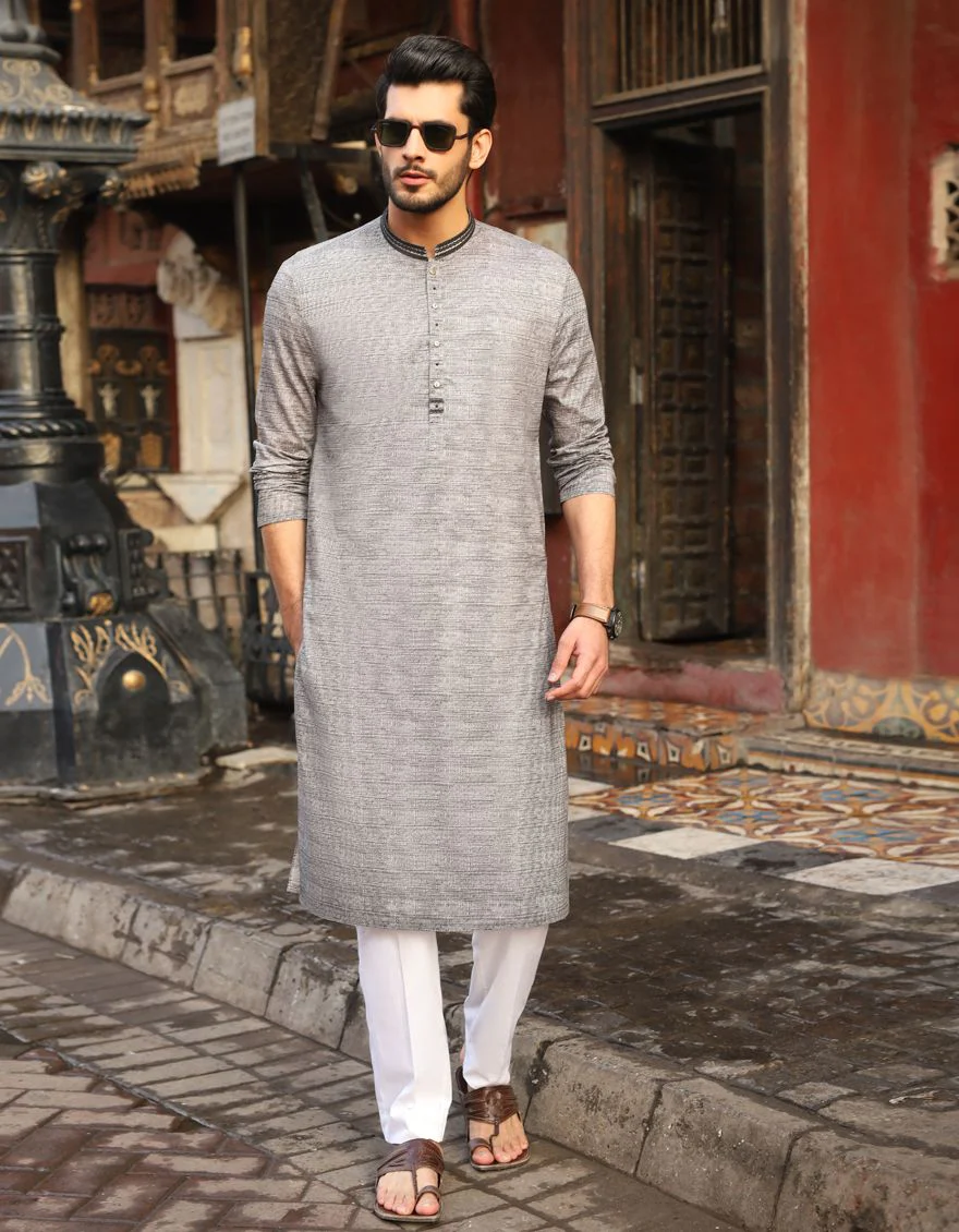 ASH GREY KURTA | JJK-S-US-32453/S21/JJ6837