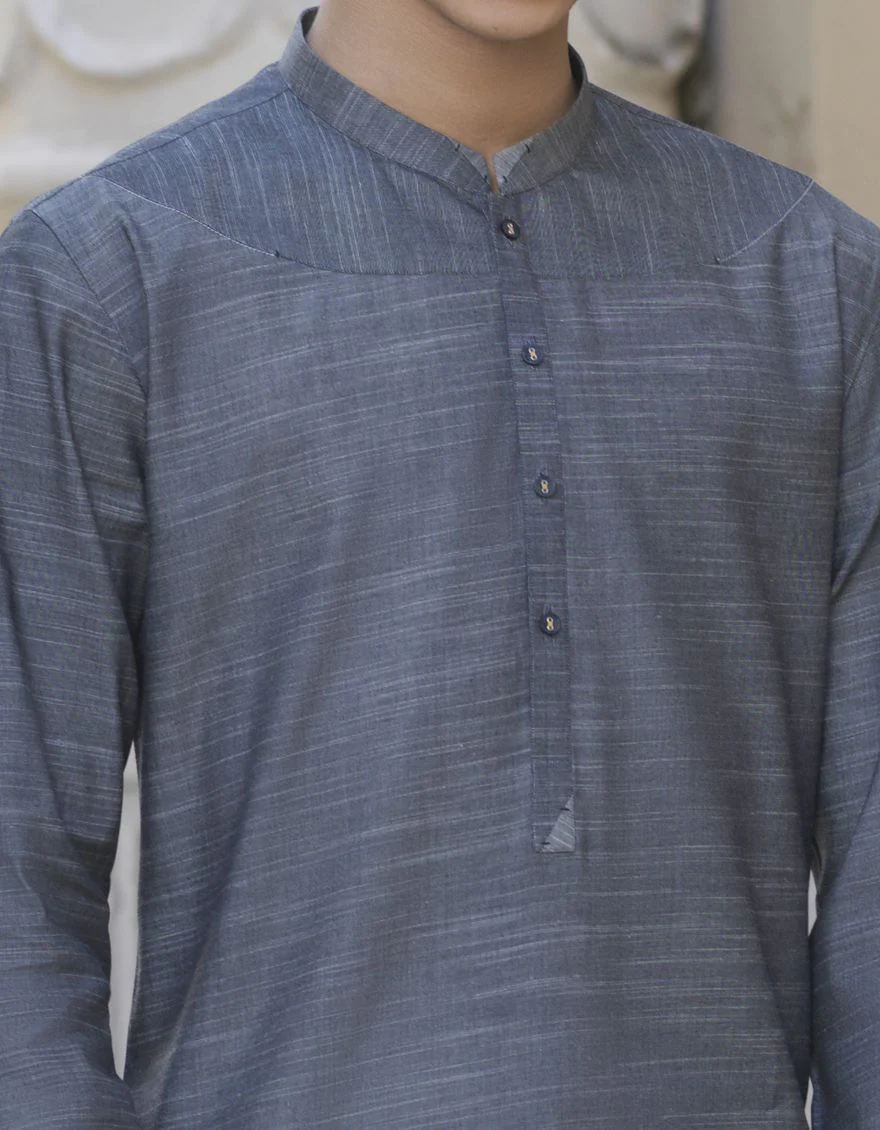 GREY KURTA | JJK-S-US-32534/S22/JJ7608-CL - Image 2