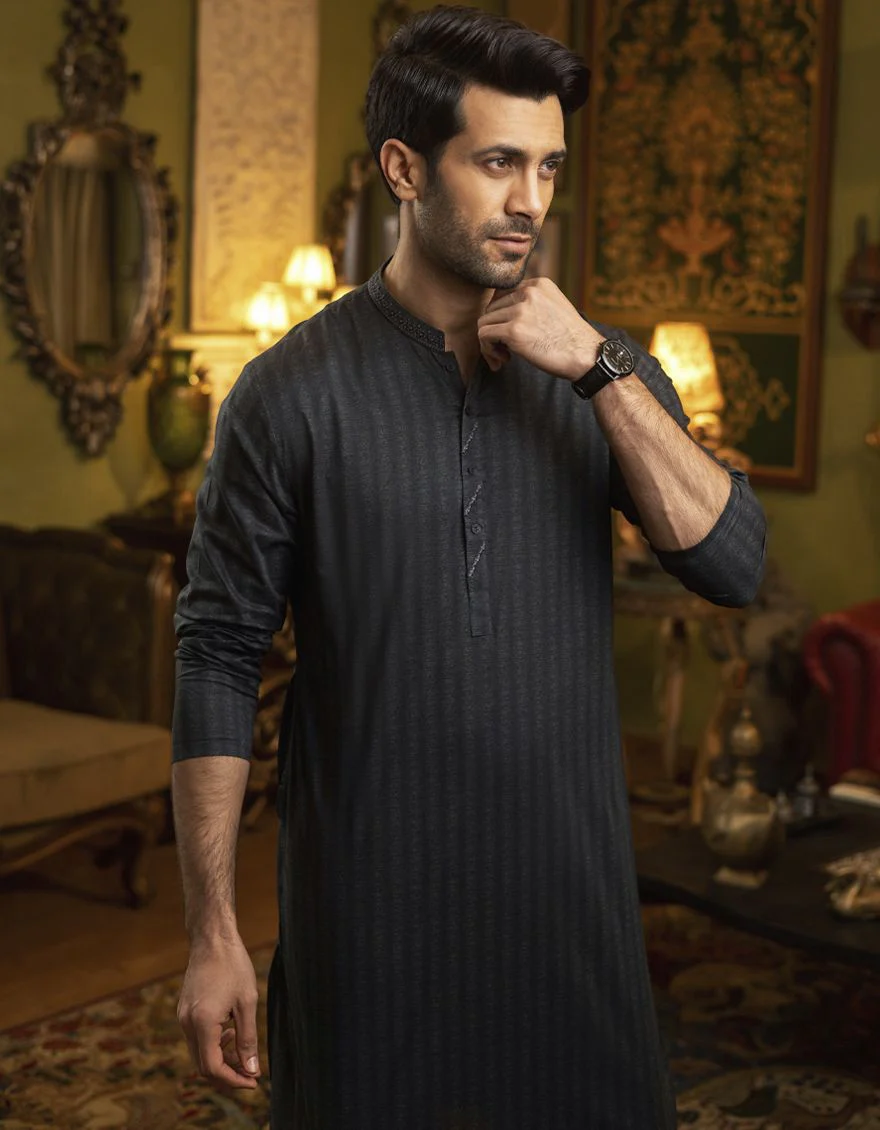 DARK GREEN KURTA | JJK-S-US-32546/S22/JJ7546-SF - Image 4