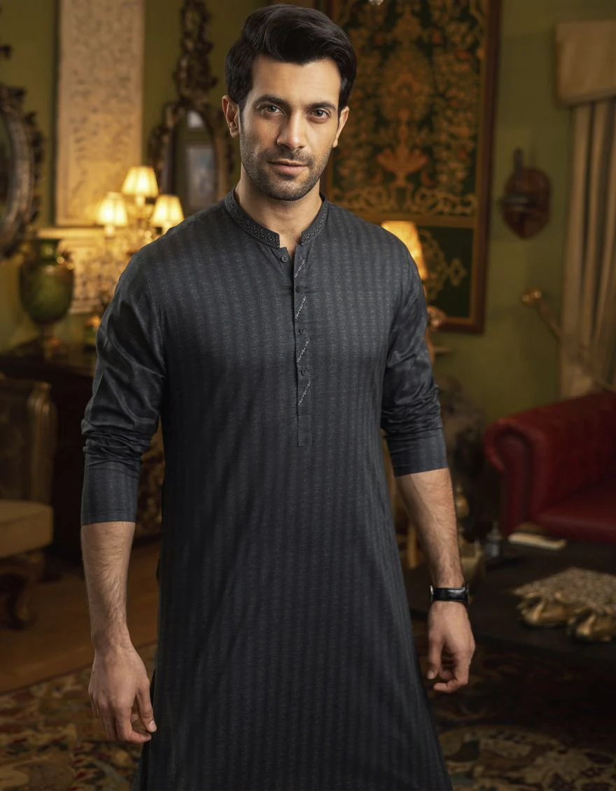 DARK GREEN KURTA | JJK-S-US-32546/S22/JJ7546-SF - Image 7