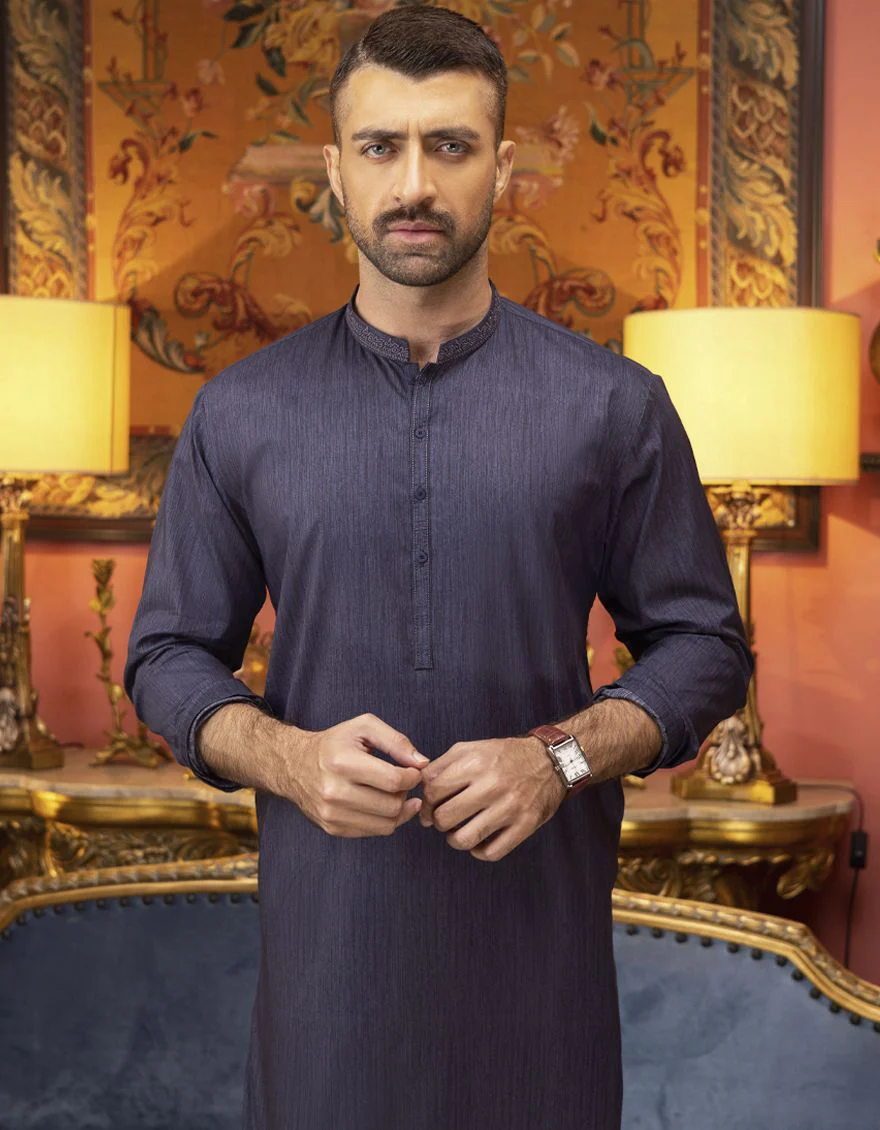 DULL PURPLE KURTA | JJK-S-US-32547/S22/JJ7546-SF - Image 3