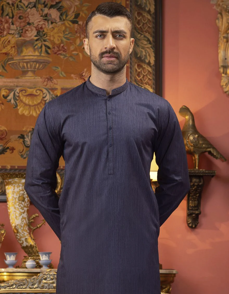 DULL PURPLE KURTA | JJK-S-US-32547/S22/JJ7546-SF - Image 5