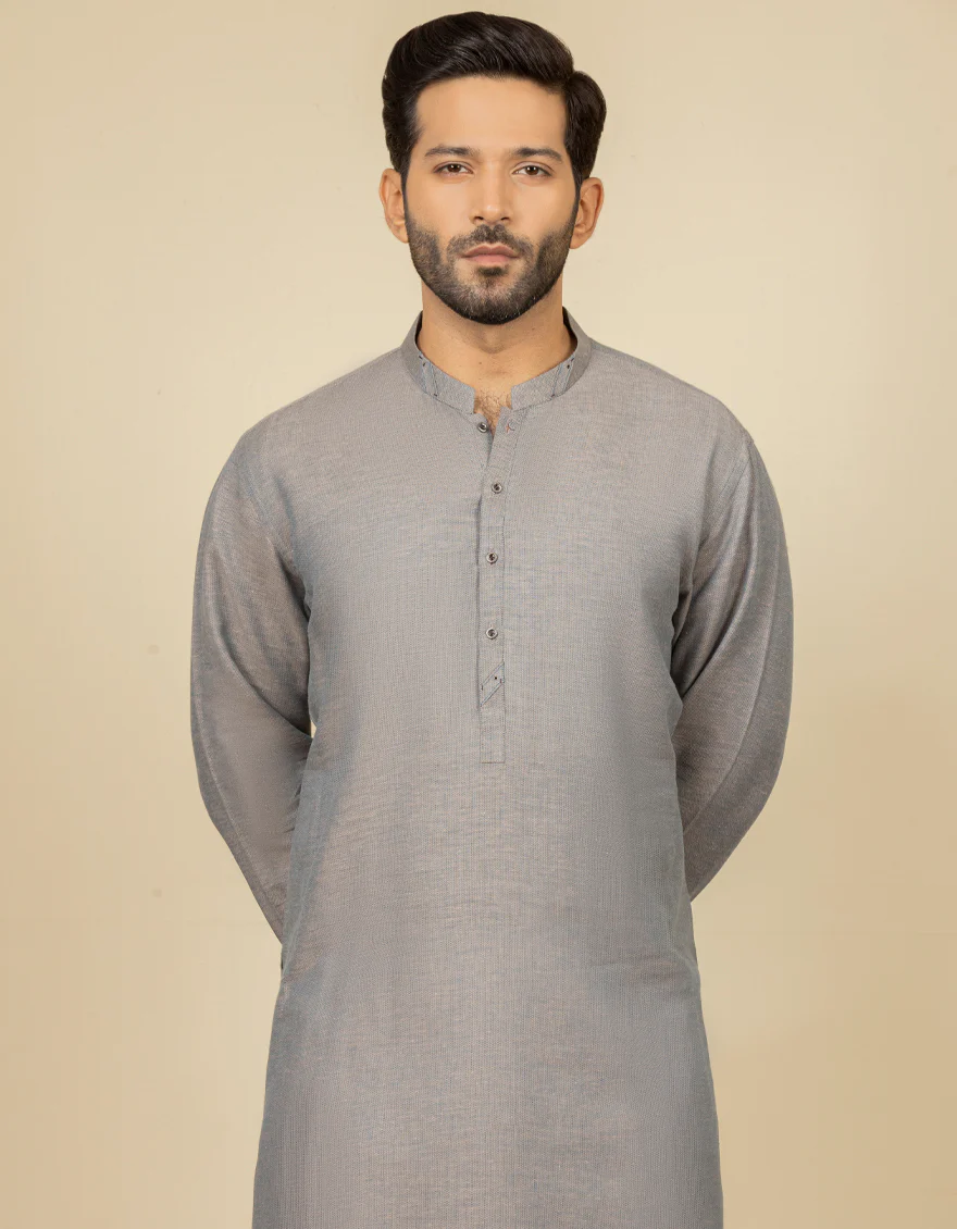 MUD BLENDED KURTA | JJK-S-US-32627/S22/JJ8177-CL - Image 3