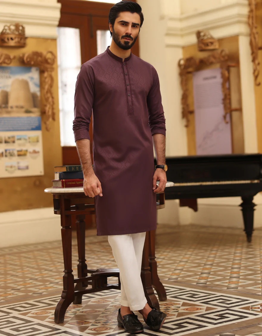 PURPLE BLENDED KURTA | JJK-S-US-32747/S23/JJ8615-SF