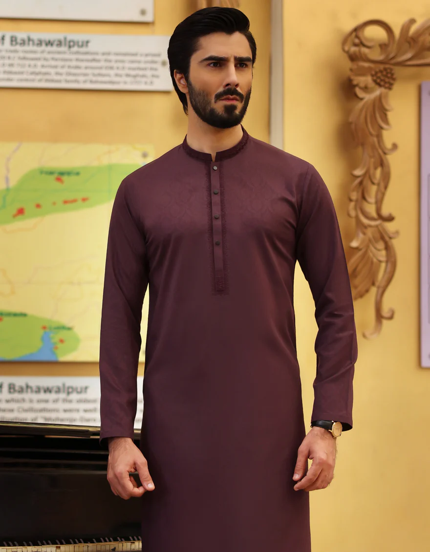 PURPLE BLENDED KURTA | JJK-S-US-32747/S23/JJ8615-SF - Image 4