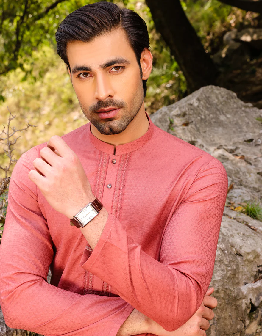 RUST COTTON KURTA | JJK-S-US-32802/S23/JJ9071-SF - Image 2