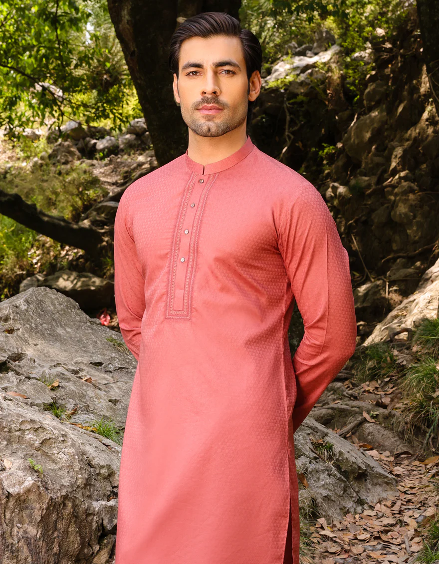 RUST COTTON KURTA | JJK-S-US-32802/S23/JJ9071-SF - Image 3