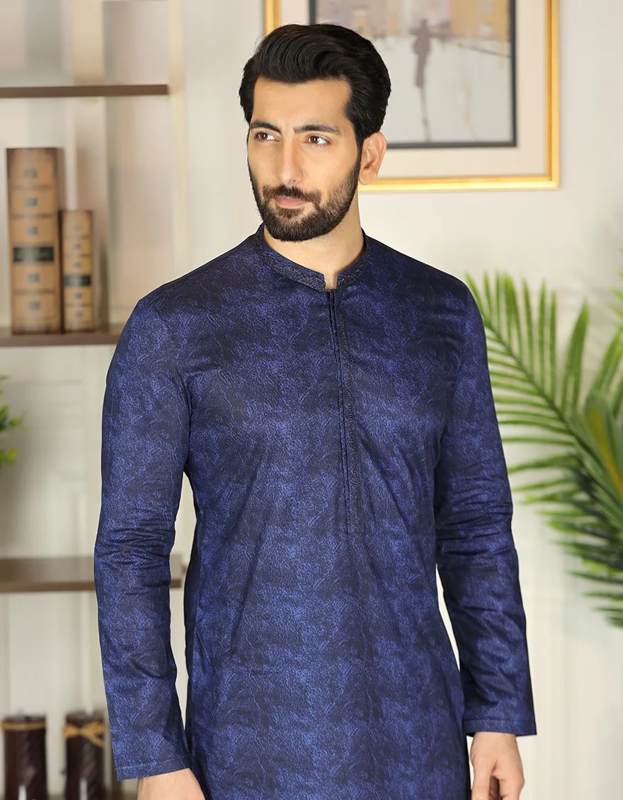 ROYAL BLUE KURTA | JJK-S-US-34058/S21/JJ7210-SF - Image 2