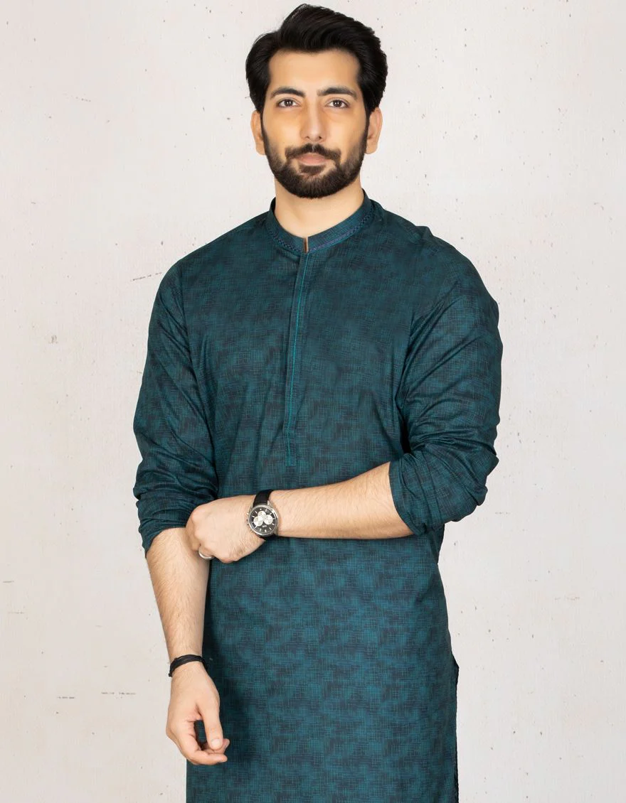 STEEL GREY KURTA | JJK-S-US-34069/S21/JJ7210-SF - Image 3
