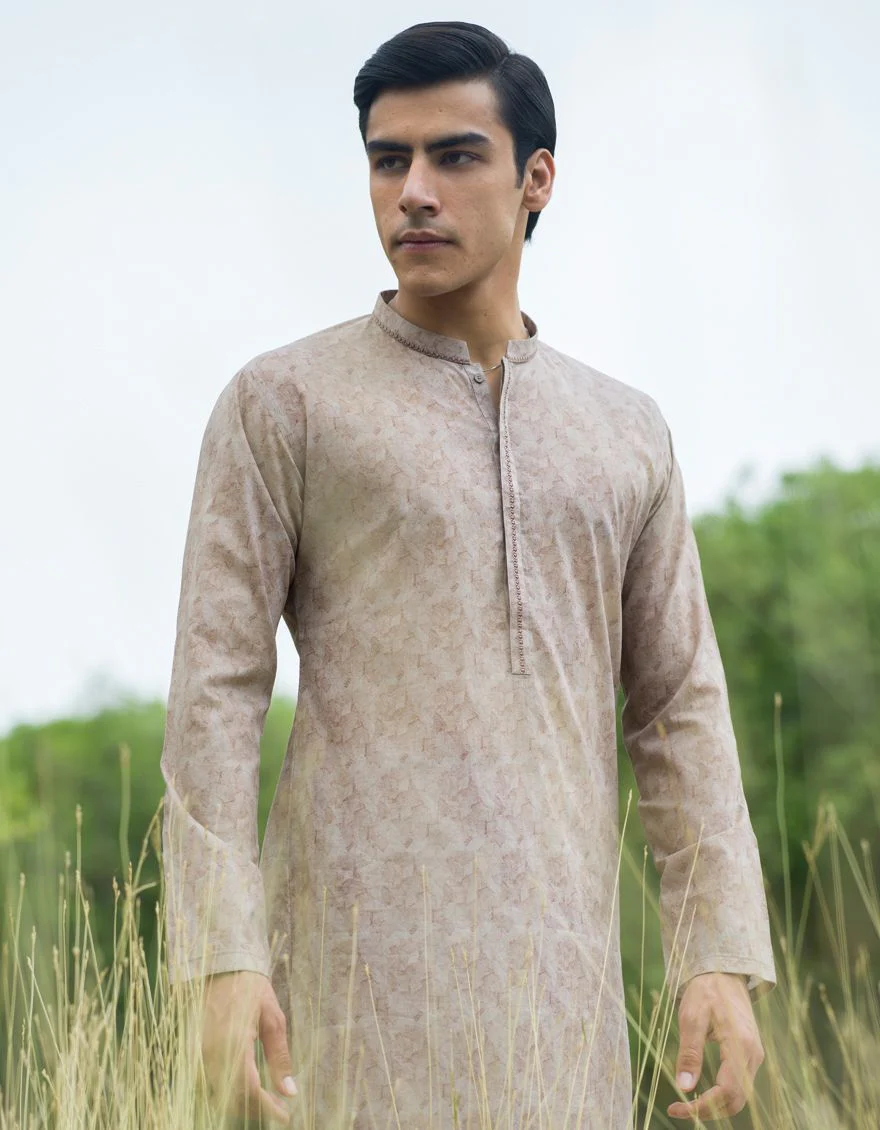 BISCUIT BEIGE KURTA | JJK-S-US-34073/S21/JJ7210-SF - Image 2