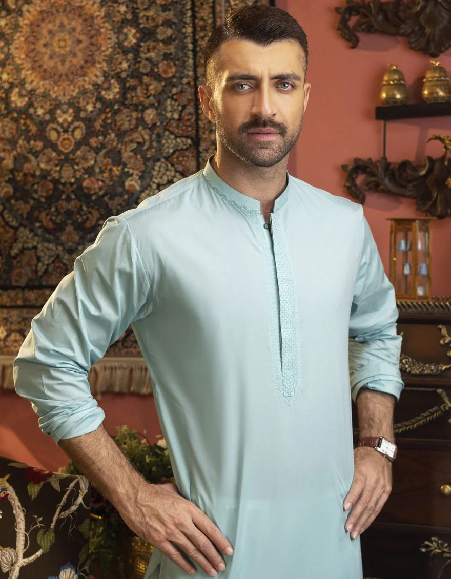 MINT GREEN KURTA | JJK-S-US-34133/S22/JJ7546-SF - Image 2