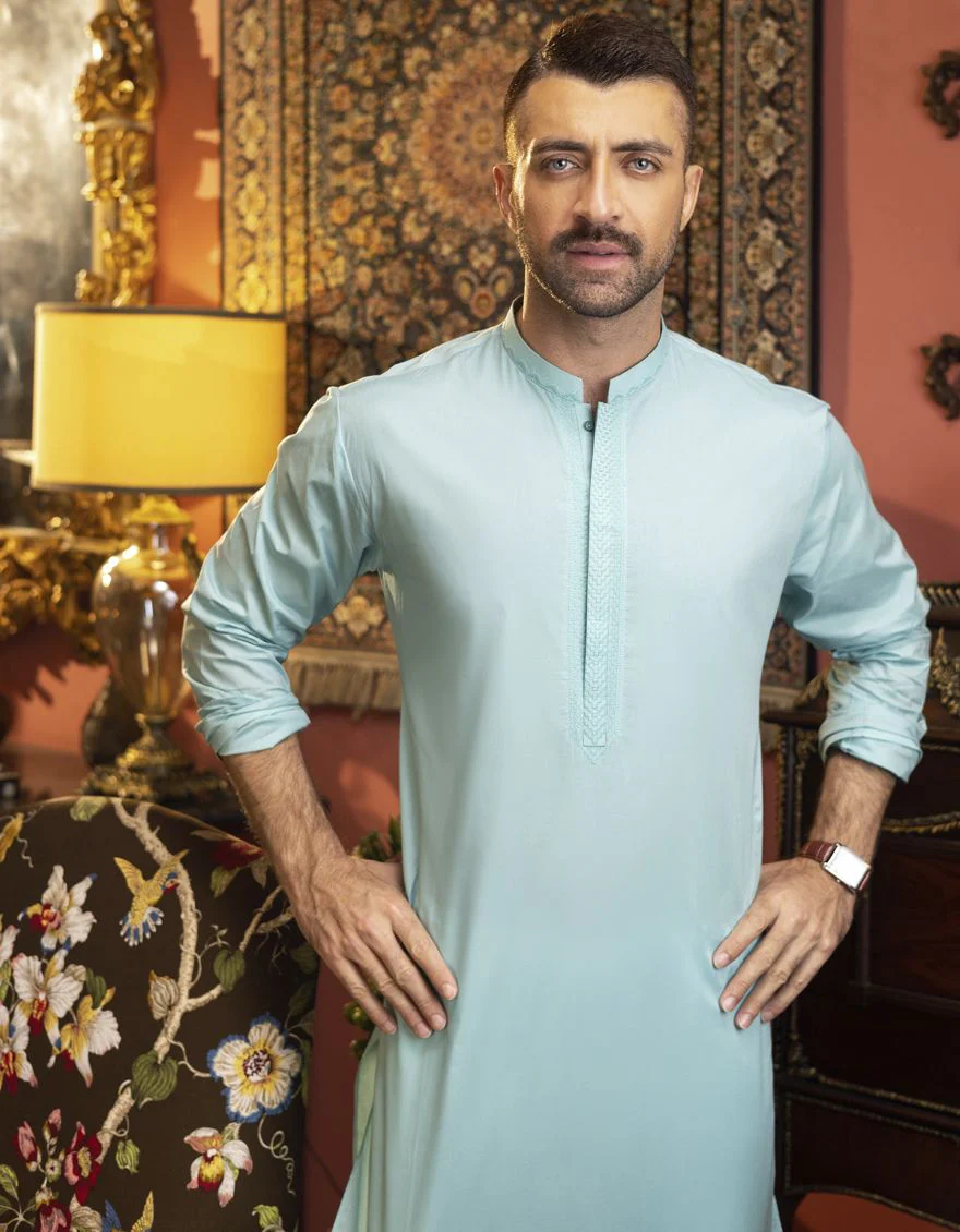 MINT GREEN KURTA | JJK-S-US-34133/S22/JJ7546-SF - Image 3