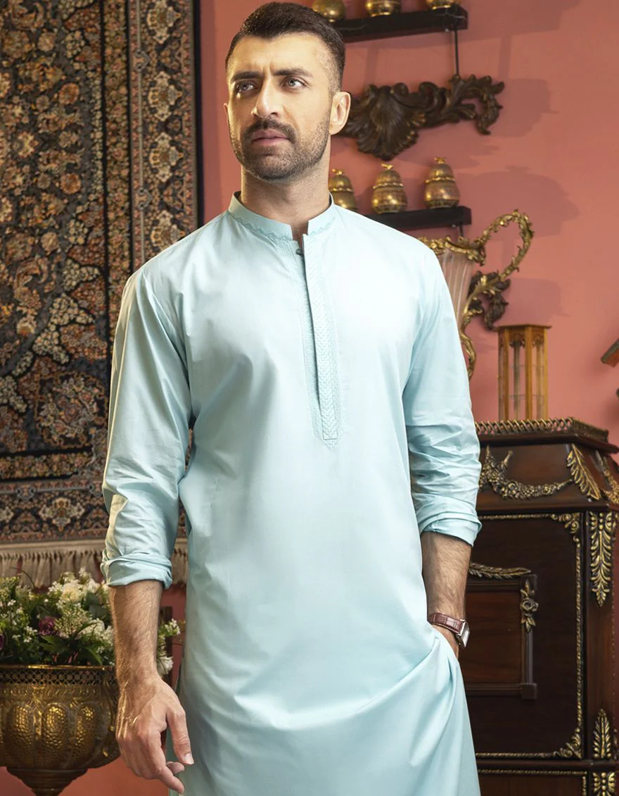 MINT GREEN KURTA | JJK-S-US-34133/S22/JJ7546-SF - Image 5