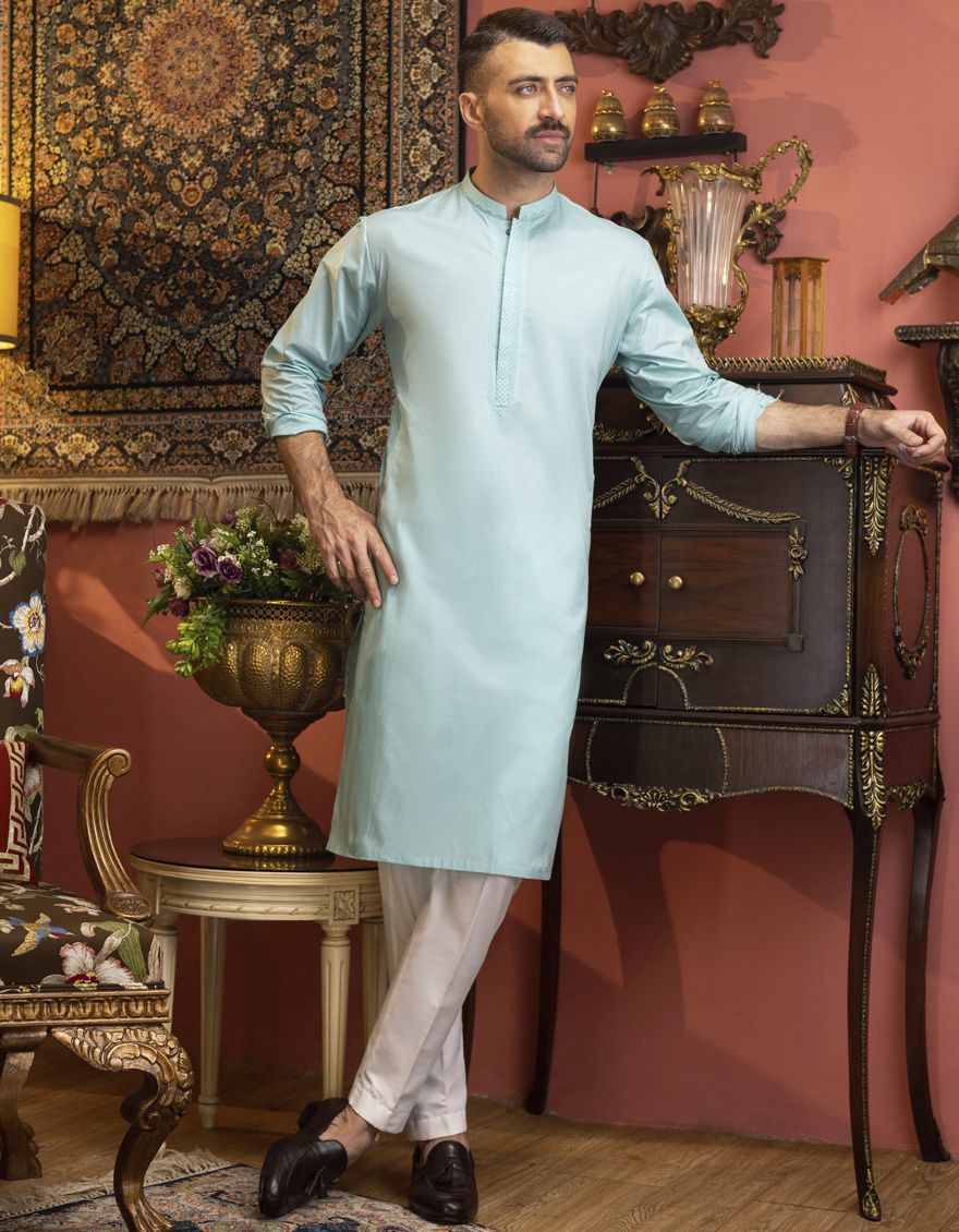 MINT GREEN KURTA | JJK-S-US-34133/S22/JJ7546-SF - Image 6