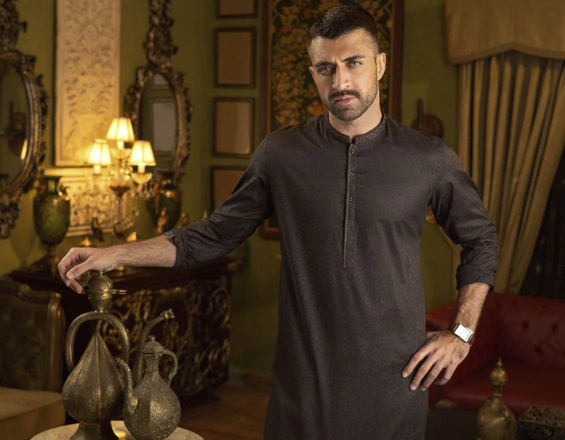 DARK BROWN KURTA | JJK-S-US-34156/S22/JJ7546-SF - Image 5