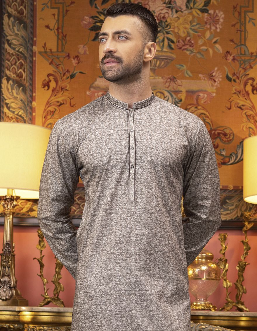 SAND KURTA | JJK-S-US-34157/S22/JJ7546-SF - Image 3