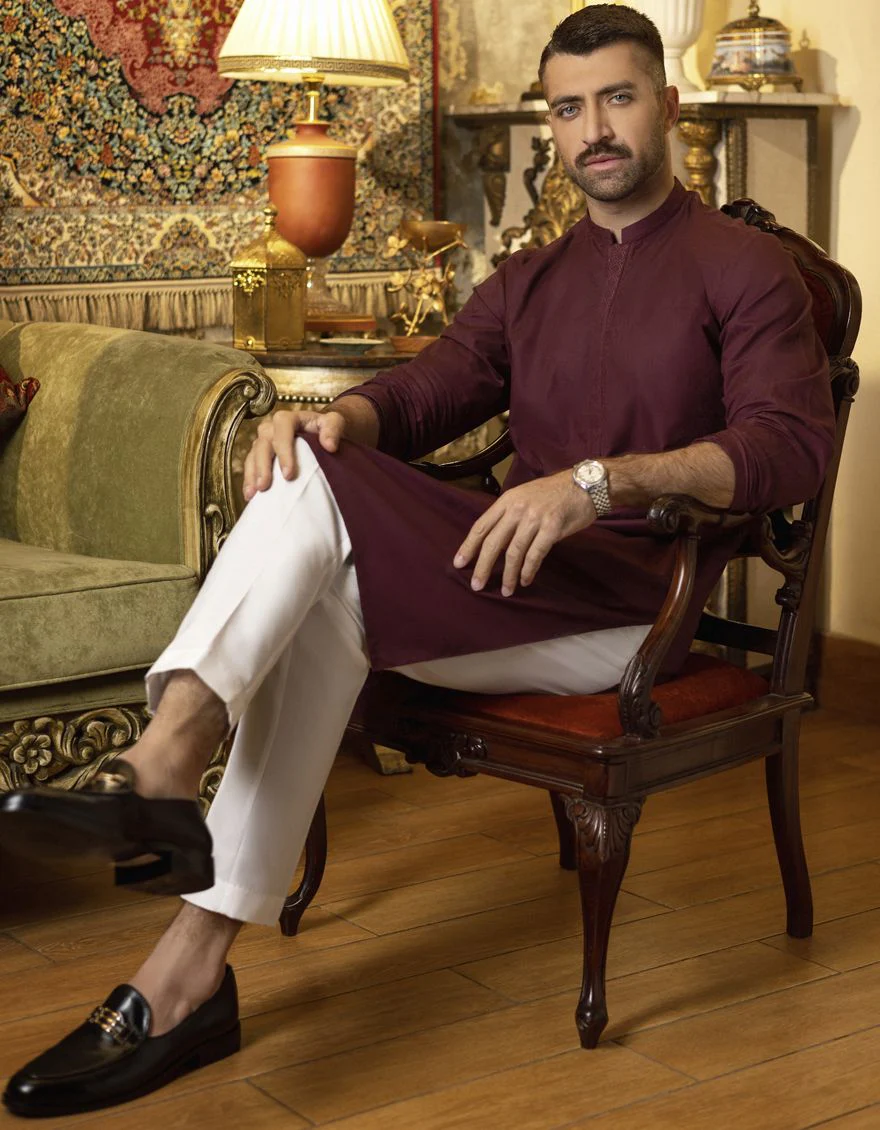 PLUM KURTA | JJK-S-US-34161/S22/JJ7661-SF - Image 4