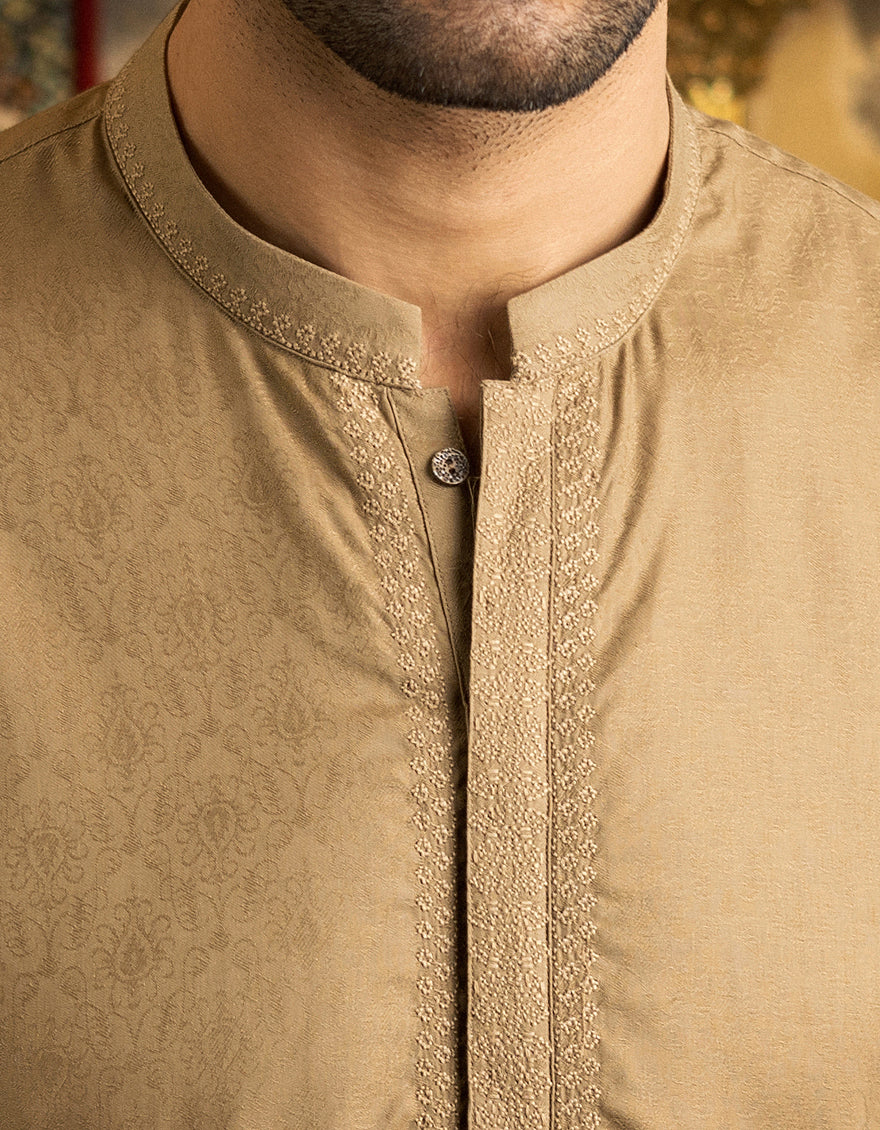 FAWN COTTON KURTA | JJK-S-US-34163/S22/JJ7661-SF - Image 4