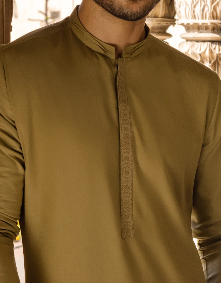 BEIGE COTTON KURTA | JJK-S-US-34164/S22/JJ8133-SF - Image 2