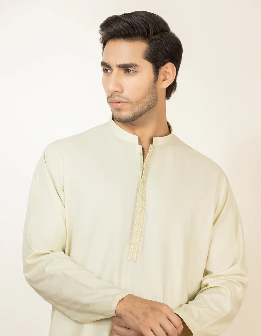 PISTACHIO GREEN COTTON KURTA | JJK-S-US-34179/S22/JJ7656-FL - Image 2