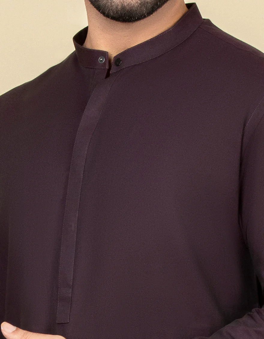 AUBERGINE COTTON KURTA | JJK-S-US-34239/S22/JJ8251-PN - Image 2