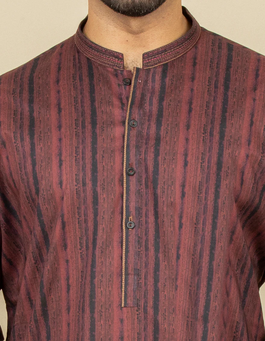 FALSA RED COTTON KURTA | JJK-S-US-34240/S22/JJ7546-SF - Image 3