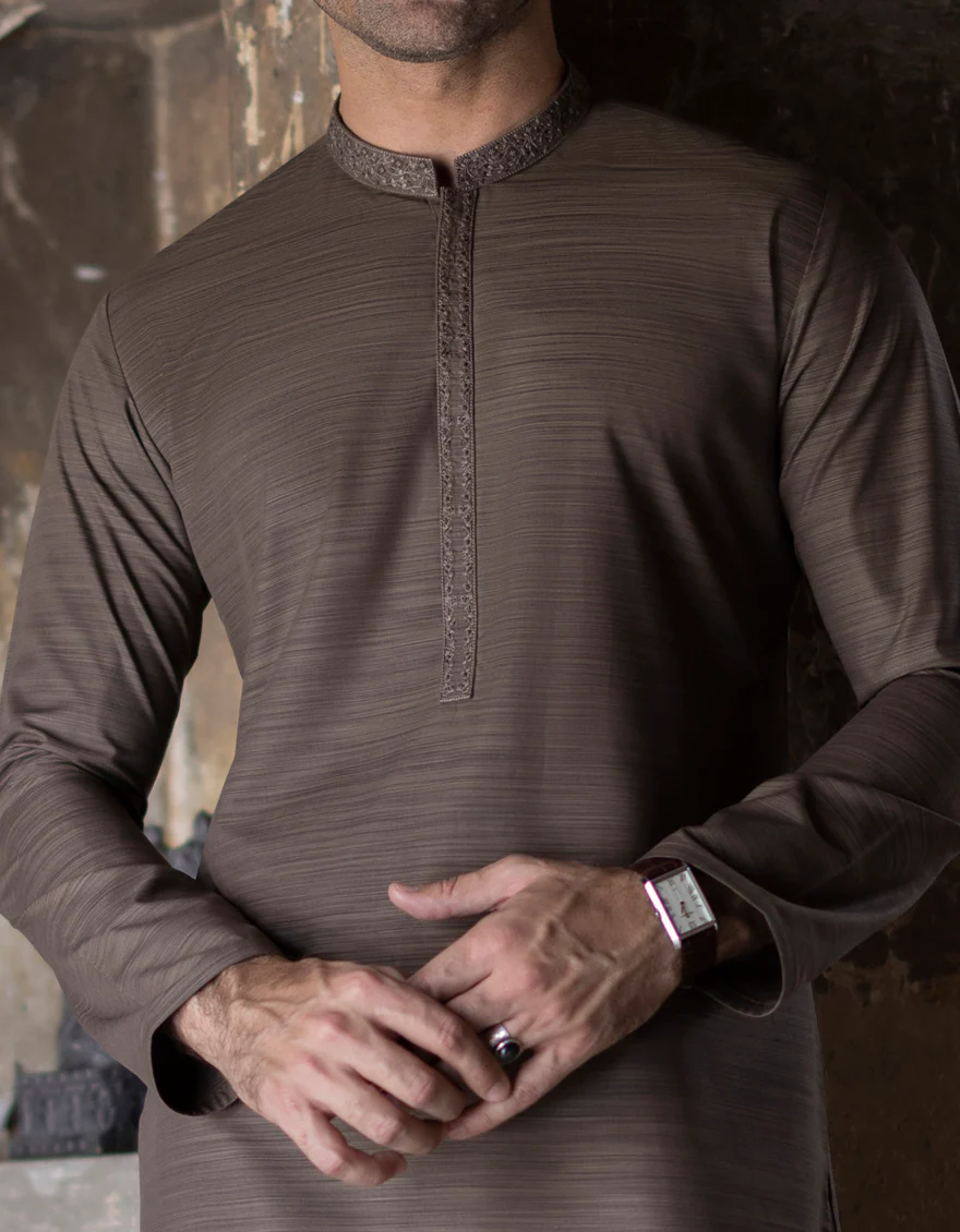 BROWN KURTA | JJK-S-US-34366/S23/JJ8810-SF - Image 2