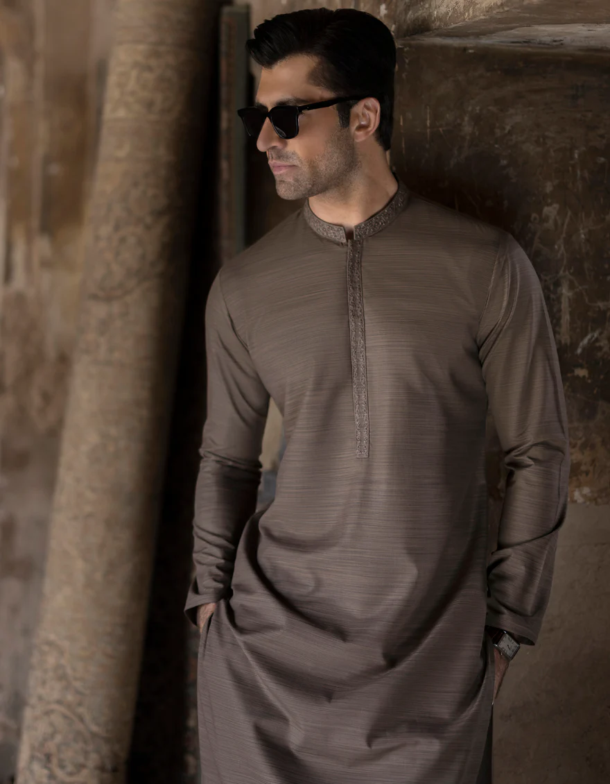 BROWN KURTA | JJK-S-US-34366/S23/JJ8810-SF - Image 3